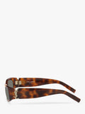 Yves Saint Laurent rectangular sunglasses brown frame 55mm, imported from the UK