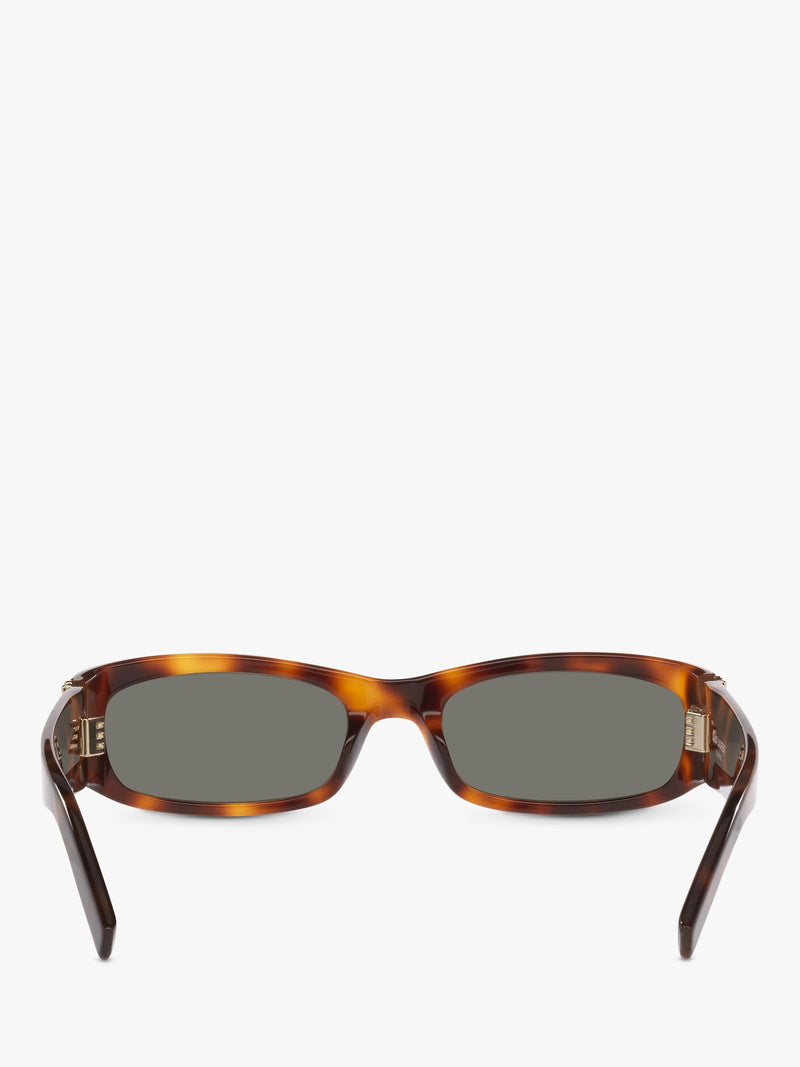 Yves Saint Laurent rectangular sunglasses brown frame 55mm, imported from the UK