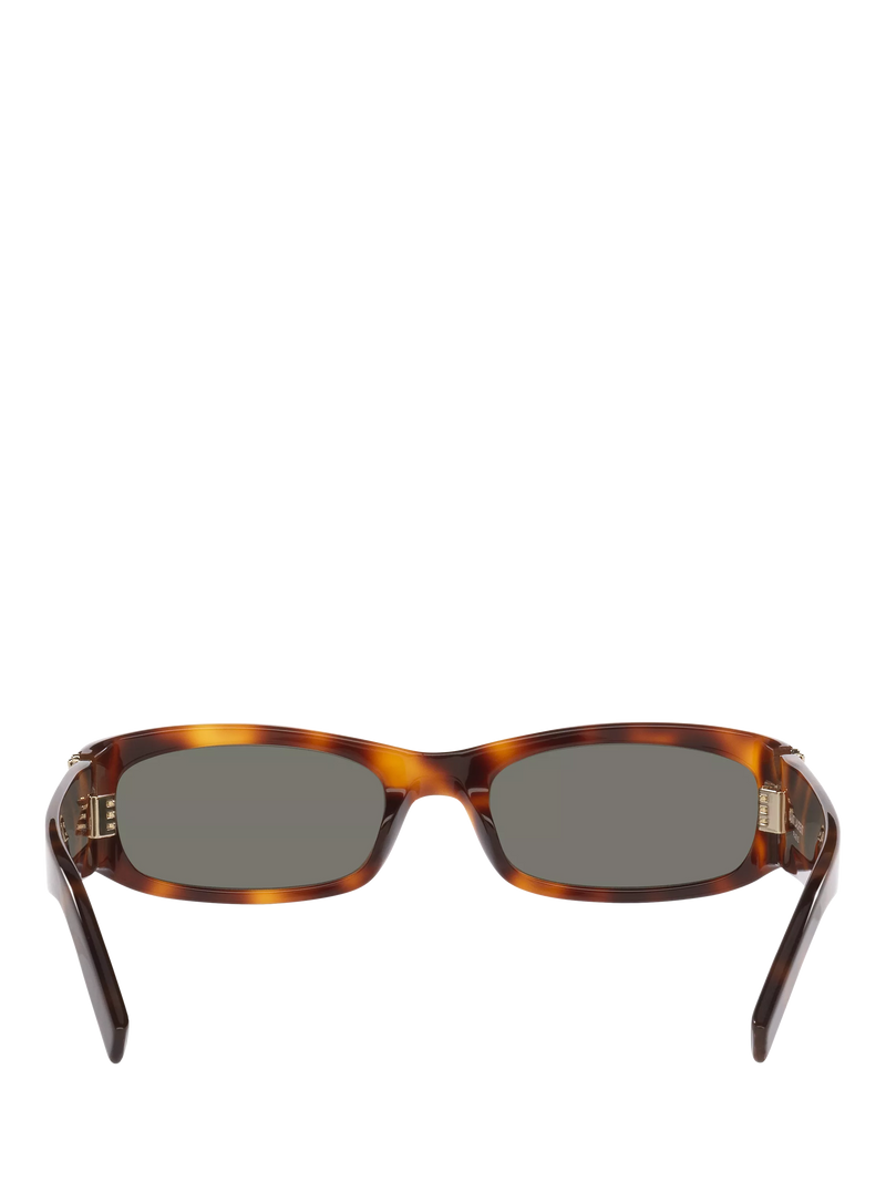 Yves Saint Laurent rectangular sunglasses brown frame 55mm, imported from the UK