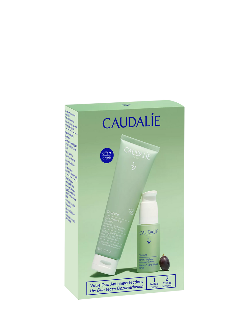 Caudalie Vinopure skincare gift set 150ml and 30ml, UK version