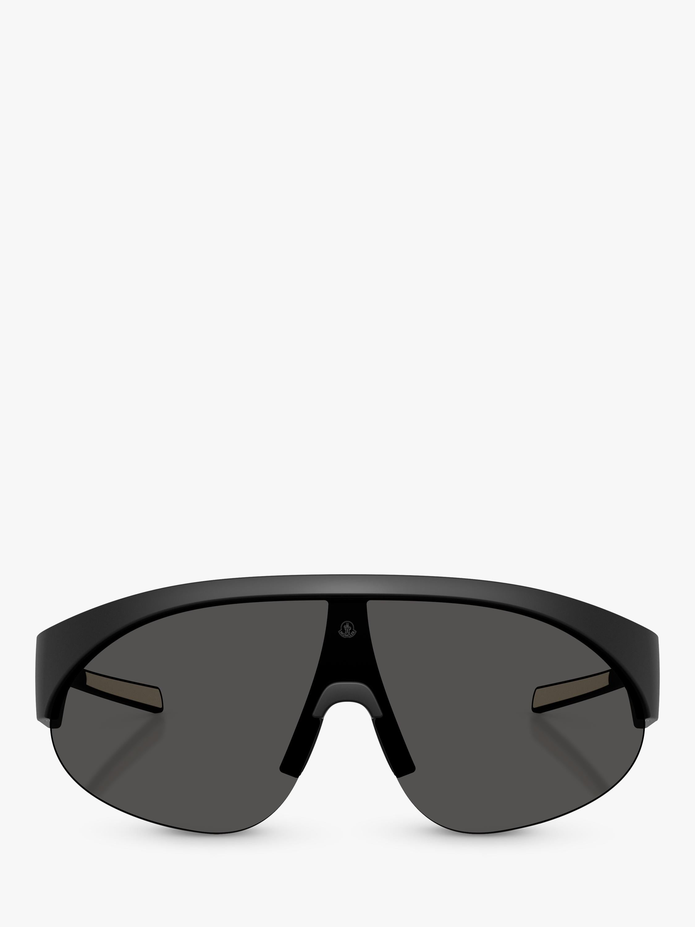 Moncler wrap sunglasses with mirrored polyamide 42mm lens (British brand)