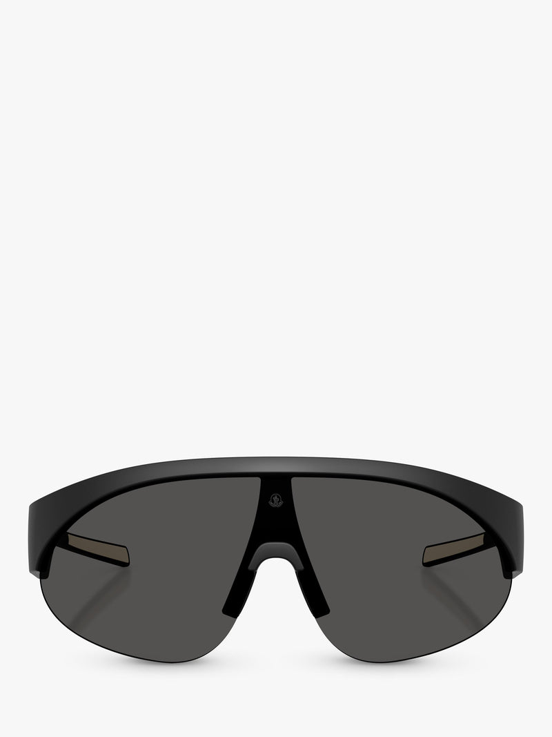 Moncler wrap sunglasses with mirrored polyamide 42mm lens (British brand)