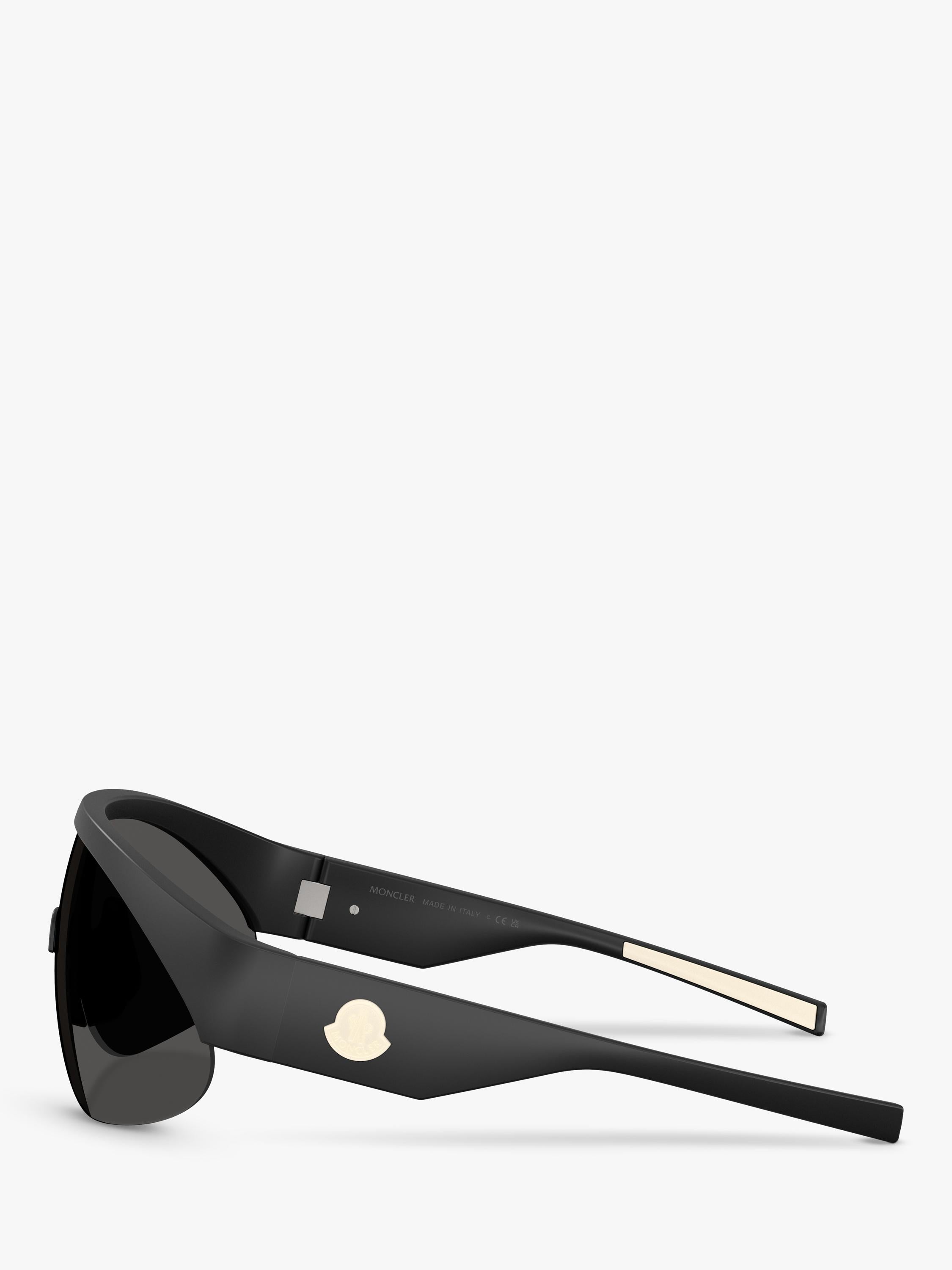 Moncler wrap sunglasses with mirrored polyamide 42mm lens (British brand)