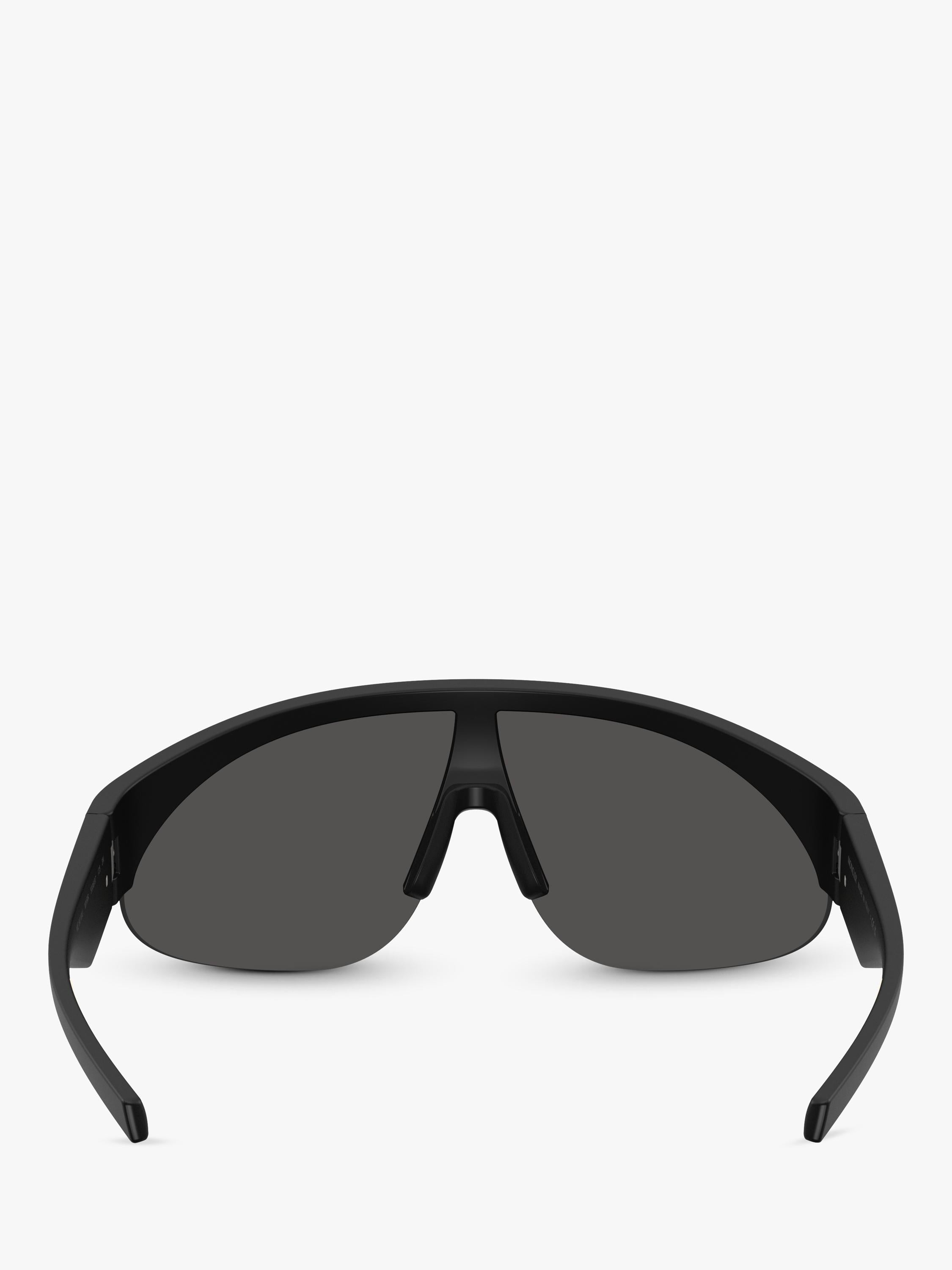 Moncler wrap sunglasses with mirrored polyamide 42mm lens (British brand)