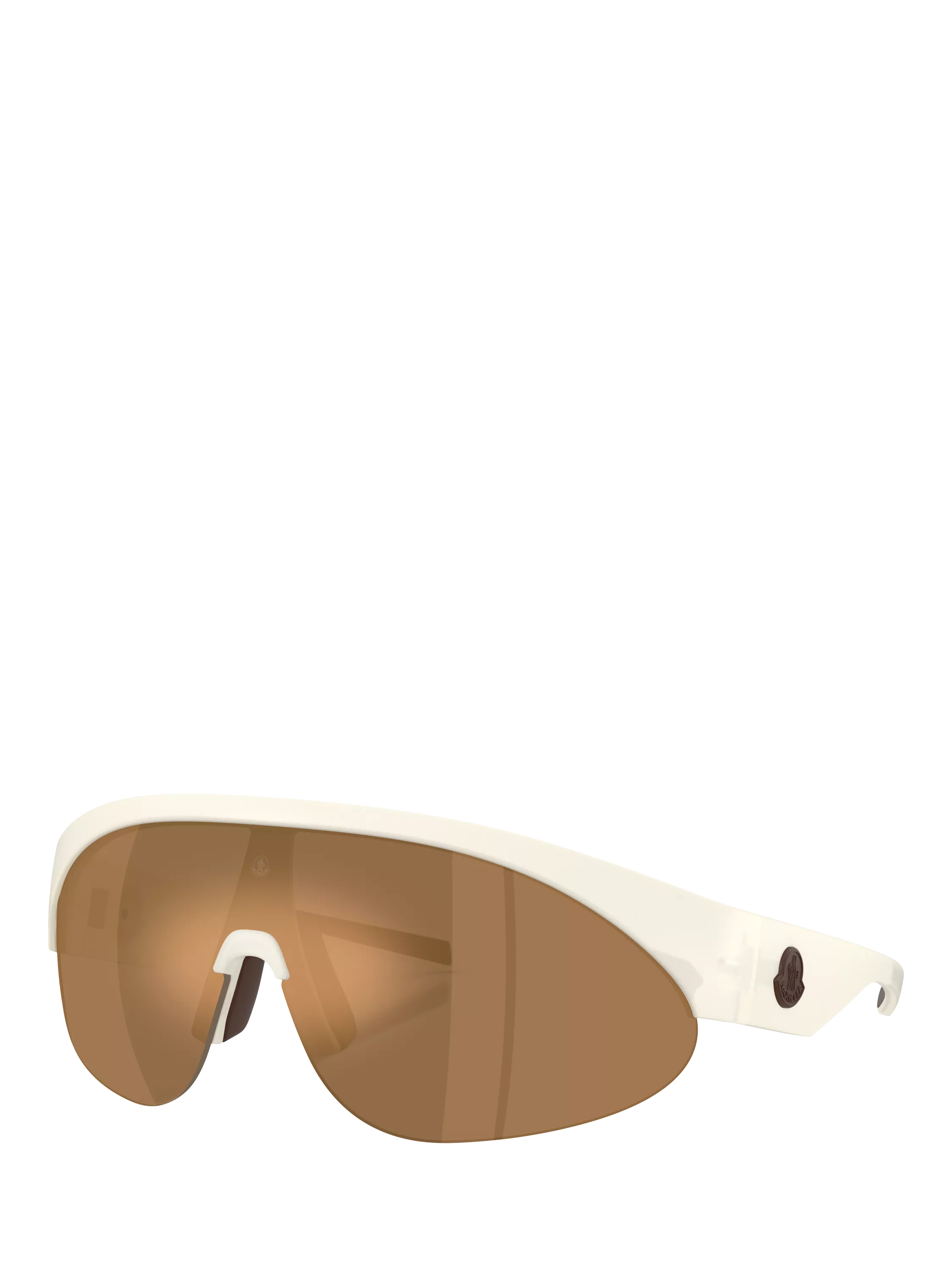 Moncler wrap sunglasses with mirrored polyamide 42mm lens (British brand)
