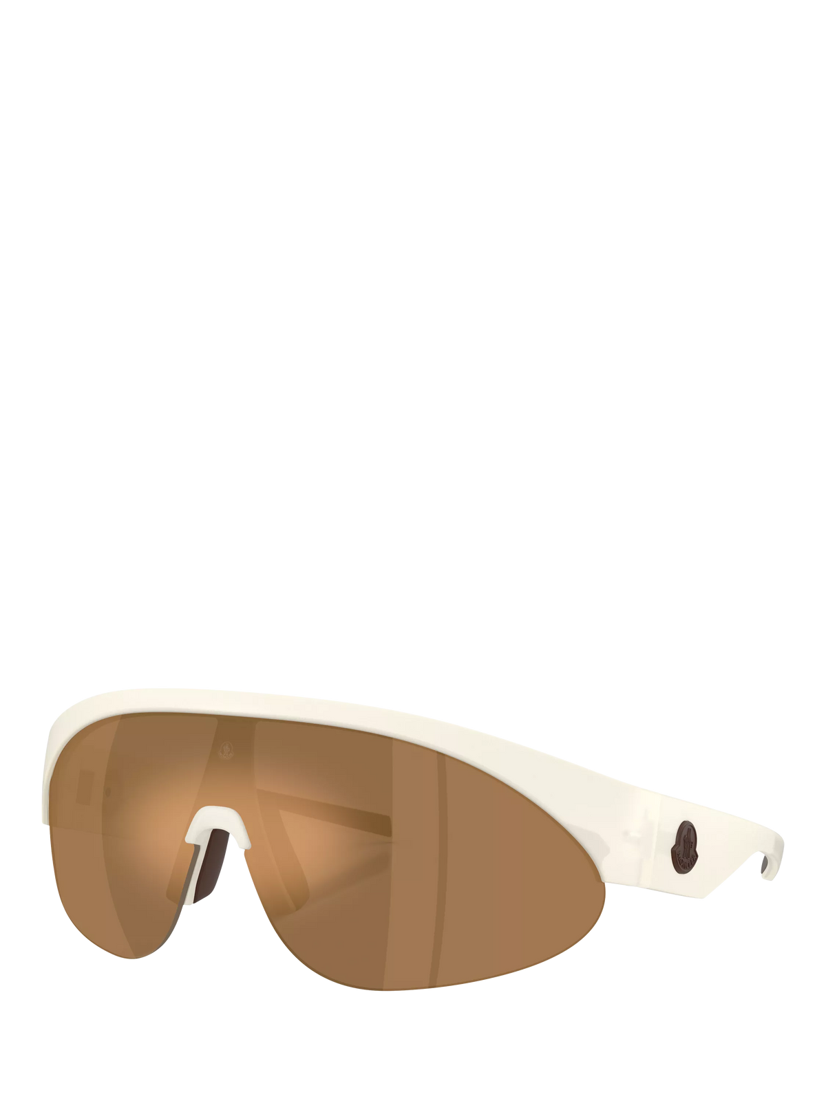 Moncler wrap sunglasses with mirrored polyamide 42mm lens (British brand)