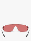 Ray-Ban Alix rectangular sunglasses gunmetal red, imported from the UK