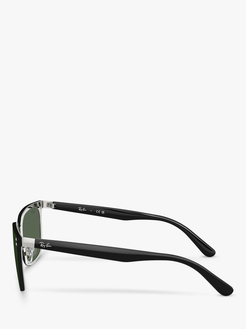Ray-Ban RB3784D square sunglasses black metal frame (British brand)