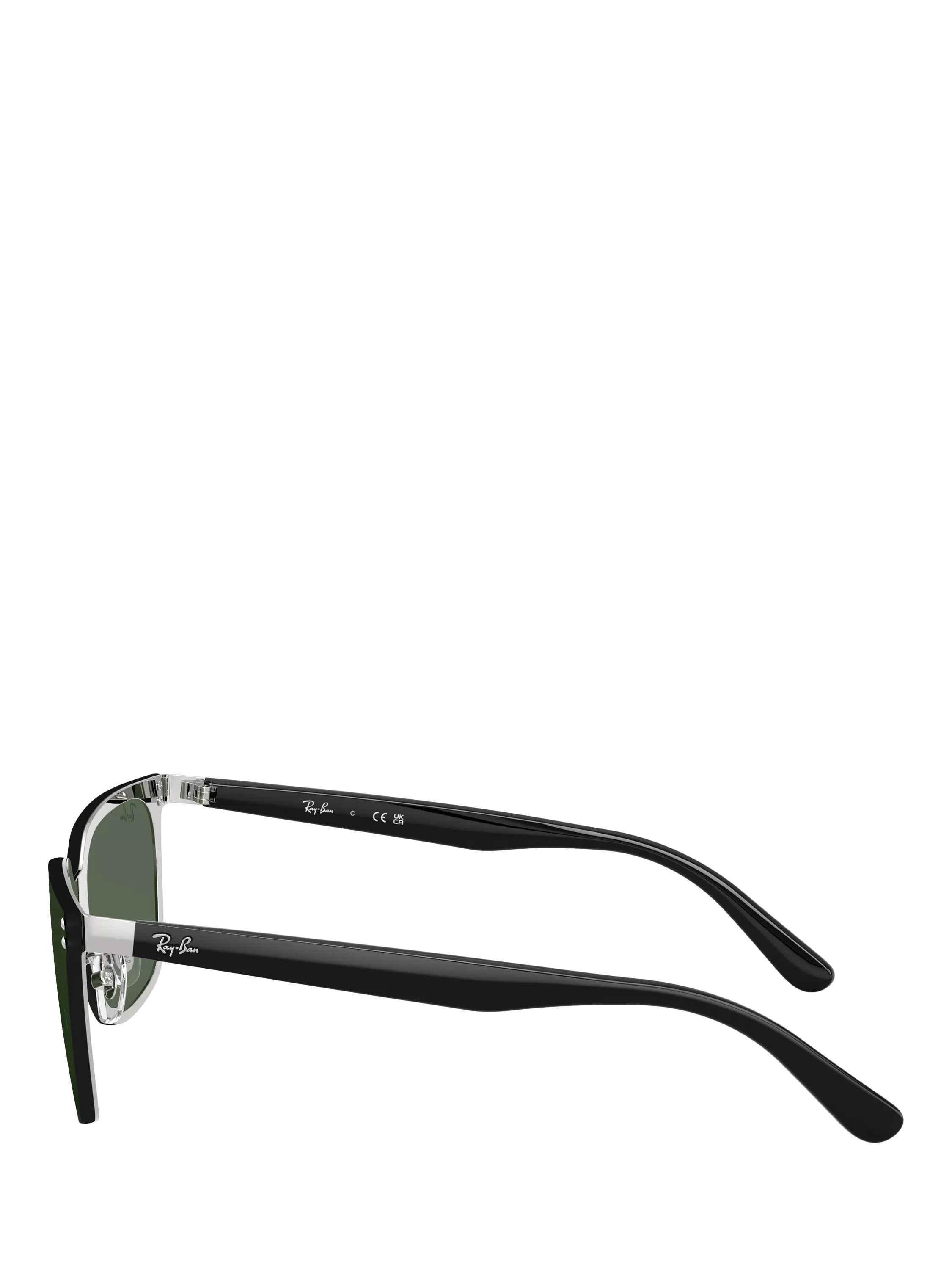 Ray-Ban RB3784D square sunglasses black metal frame (British brand)