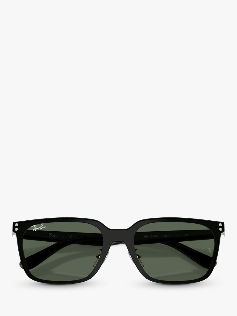 Ray-Ban RB3784D square sunglasses black metal frame (British brand)