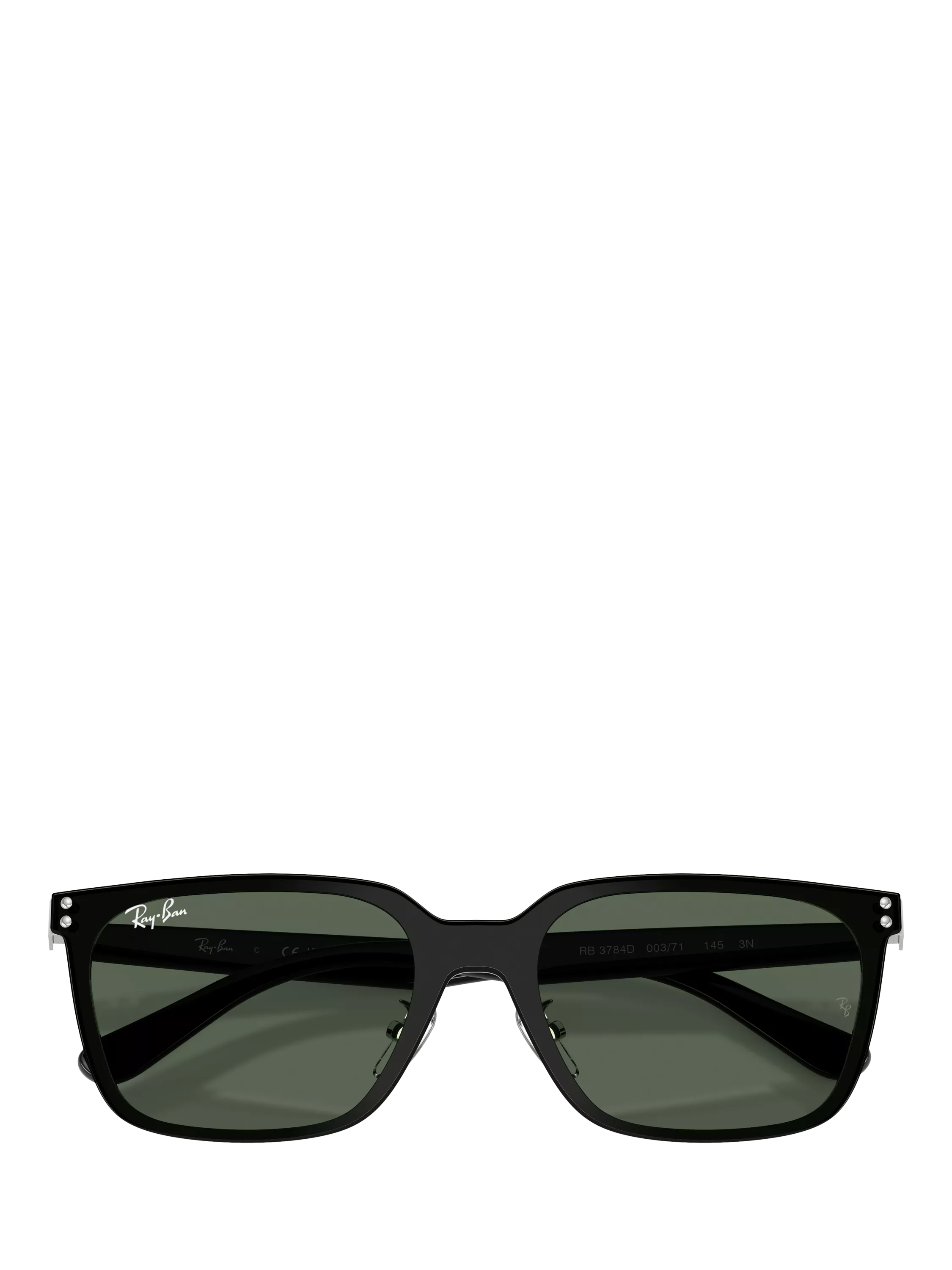 Ray-Ban RB3784D square sunglasses black metal frame (British brand)