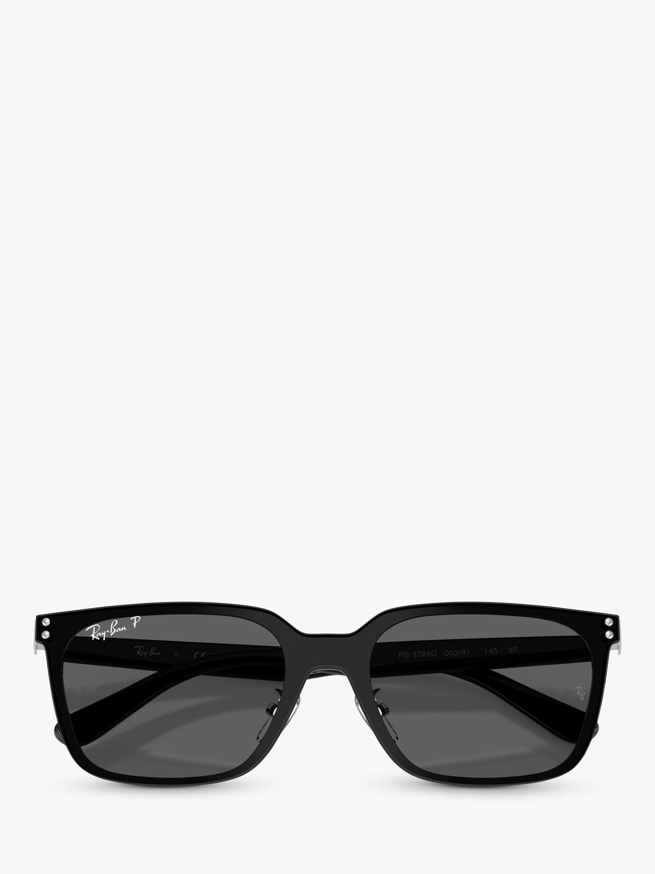 Ray-Ban black square polarised sunglasses 45mm, imported from the UK