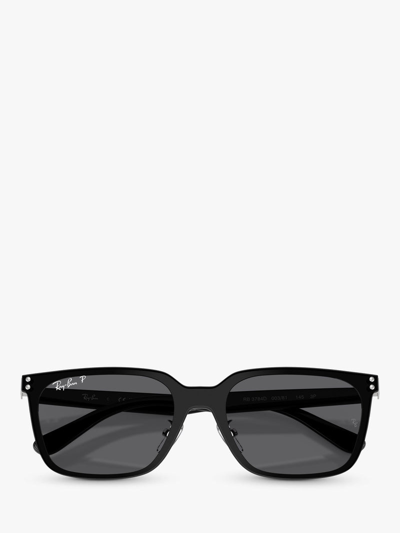 Ray-Ban black square polarised sunglasses 45mm, imported from the UK