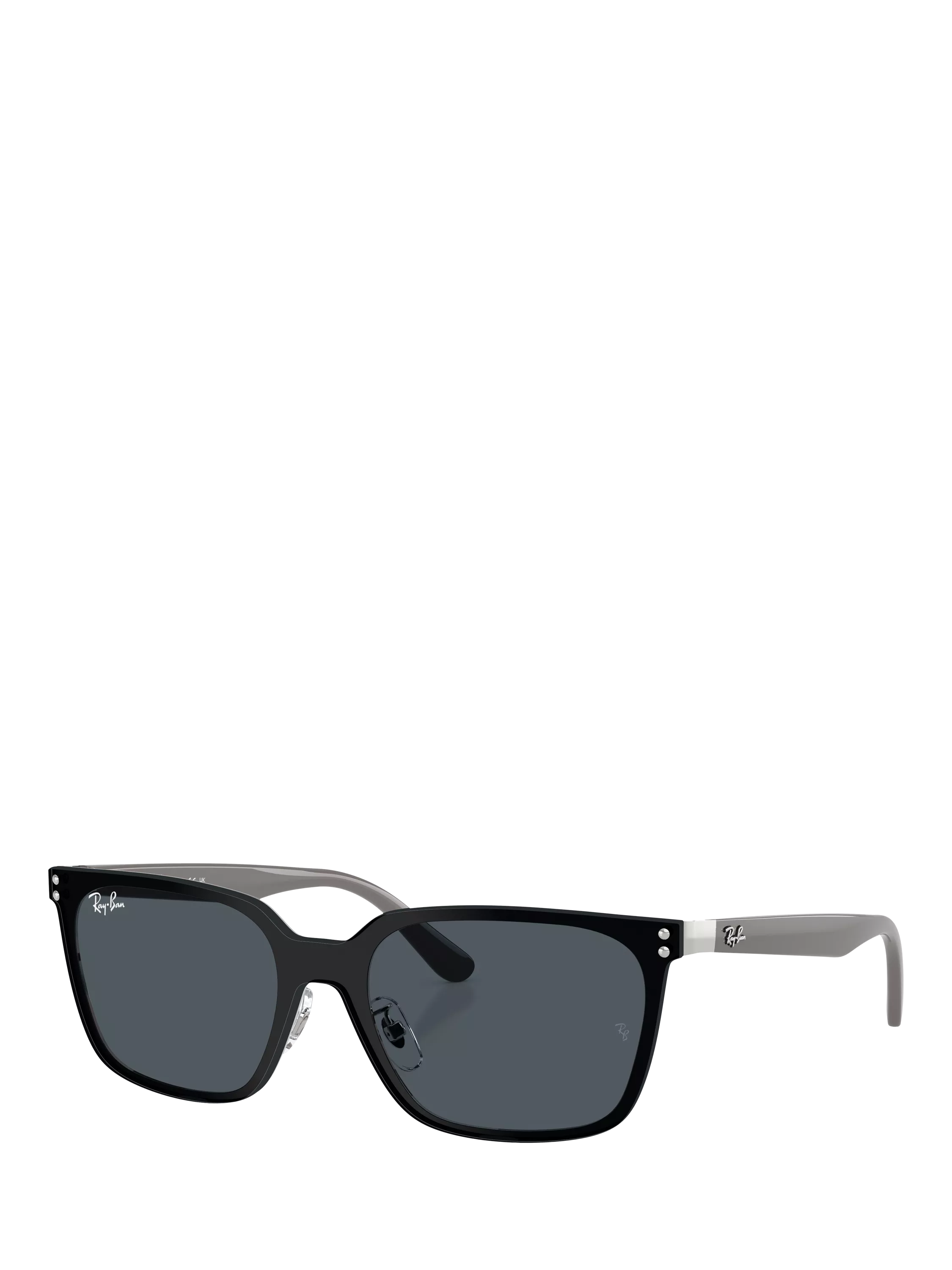 Ray-Ban RB3784D Unisex Square Sunglasses, Black/Grey