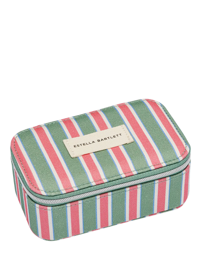 John Lewis Estella Bartlett Mini Jewellery Box, Green Multi Stripe- Buy online at McGrocer
