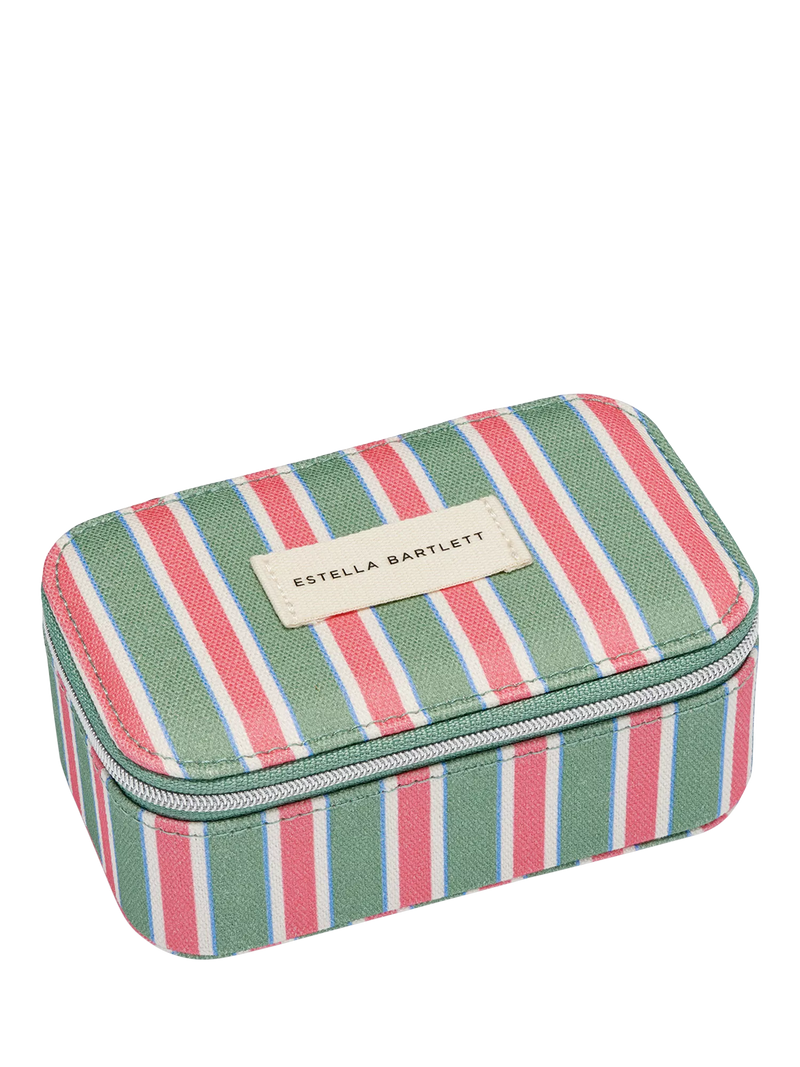 Estella Bartlett mini jewellery box green stripe - British product