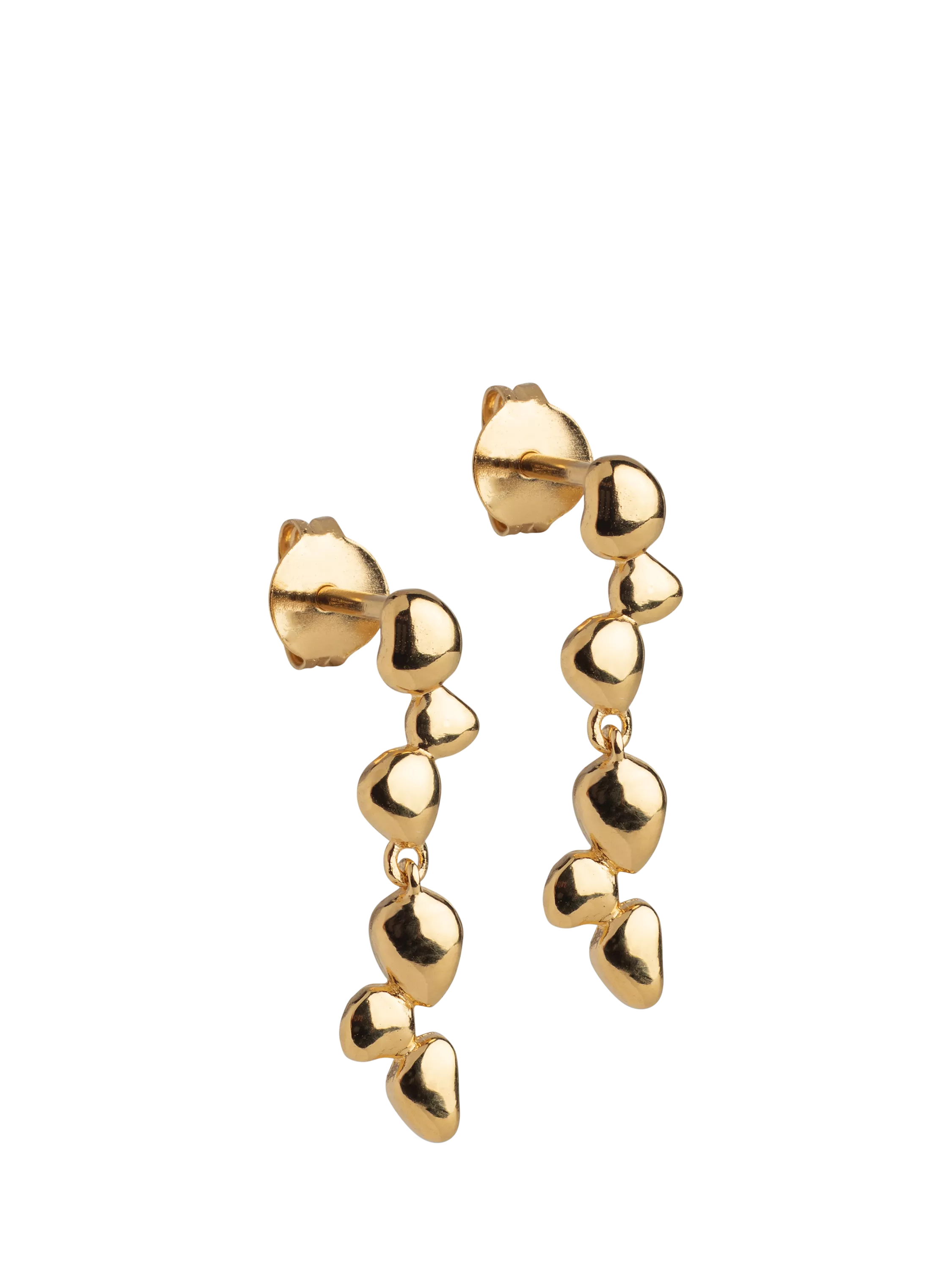 ENAMEL Copenhagen drop earrings yellow gold, UK version