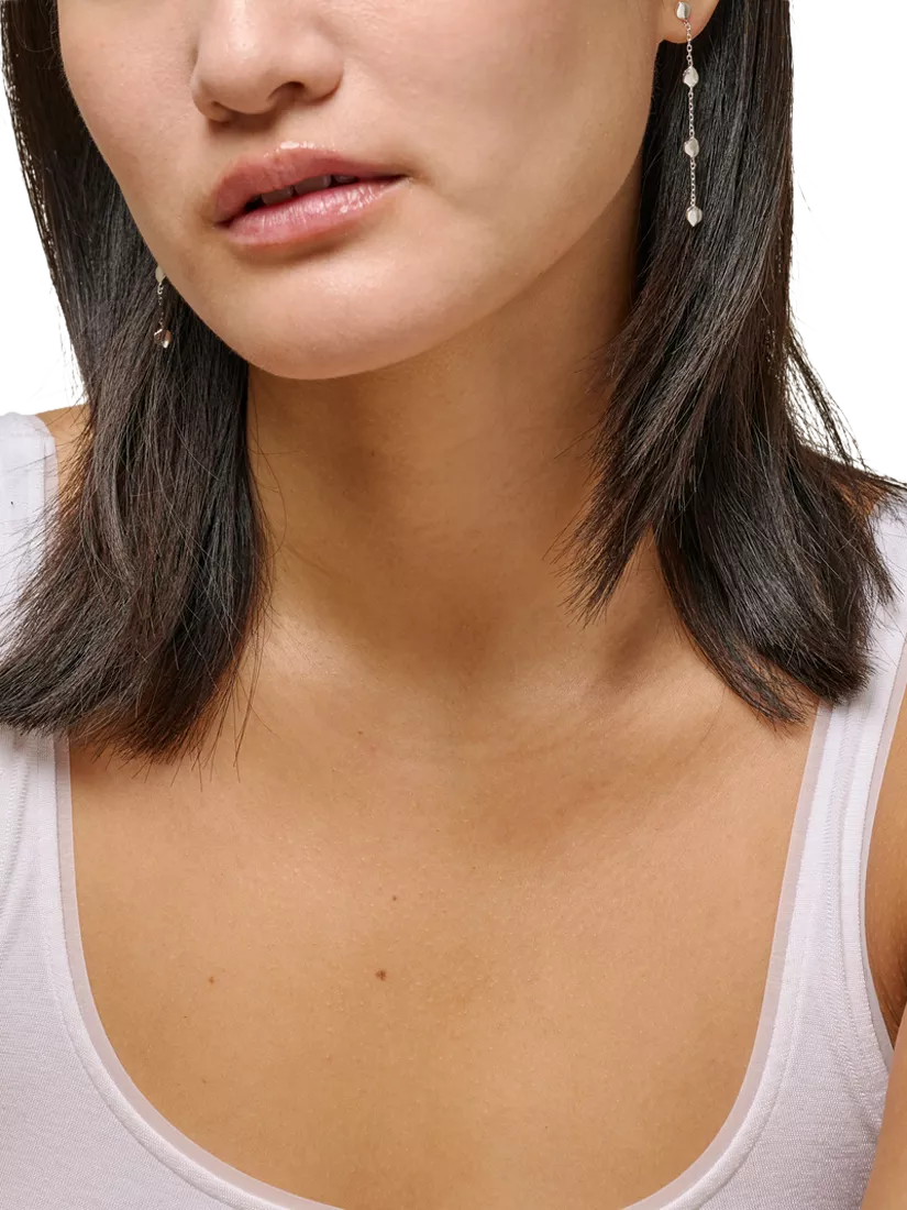 ENAMEL Copenhagen Talia sterling silver drop earrings, UK version