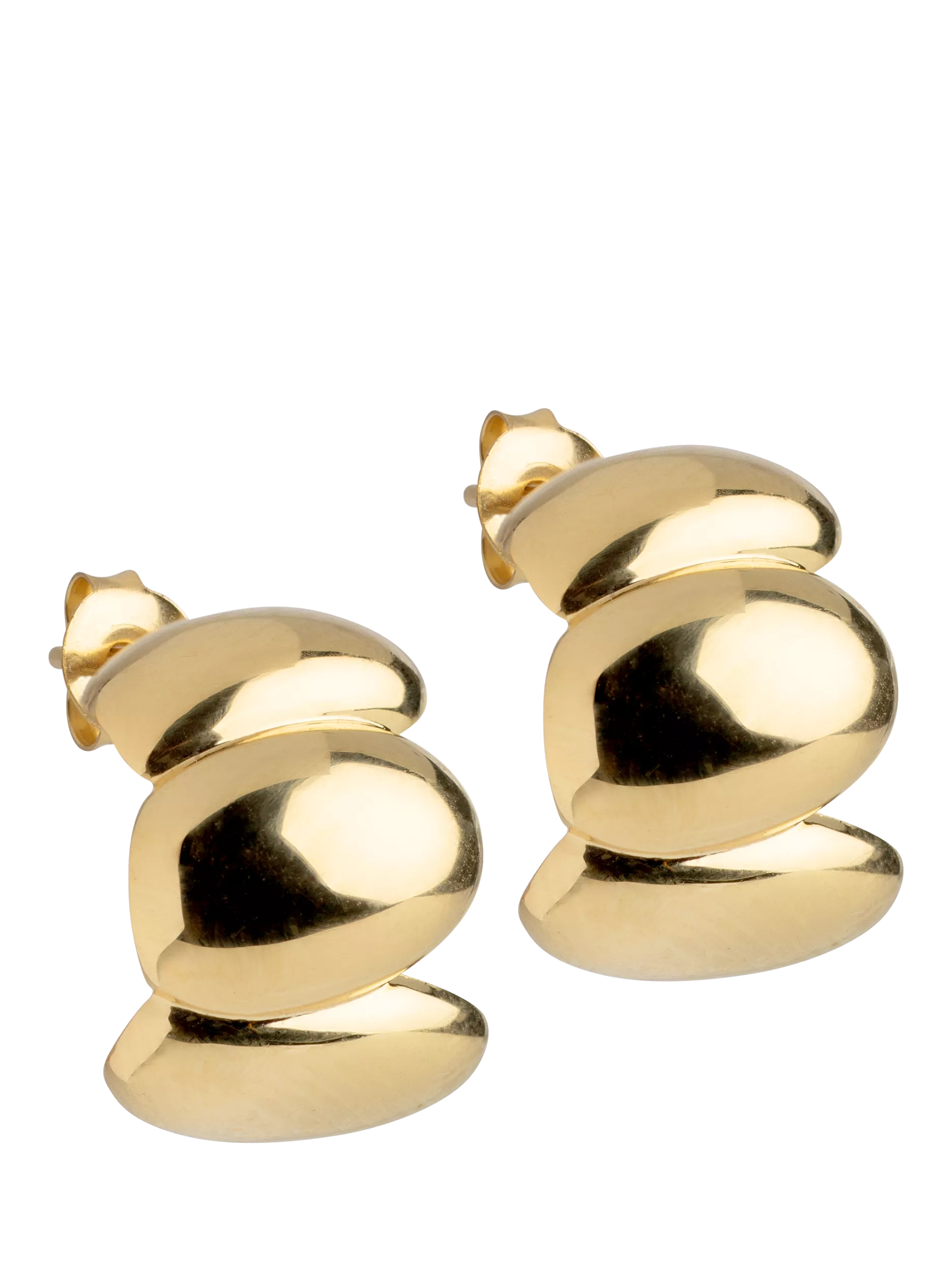 ENAMEL Copenhagen Melia earrings yellow gold, UK version