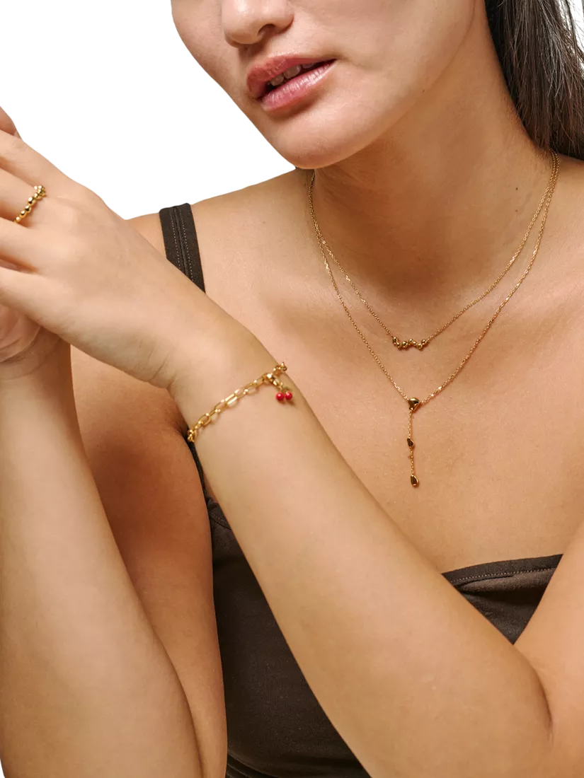 ENAMEL Copenhagen Melia earrings yellow gold, UK version