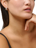 ENAMEL Copenhagen Melia chunky sculpted earrings silver - British product