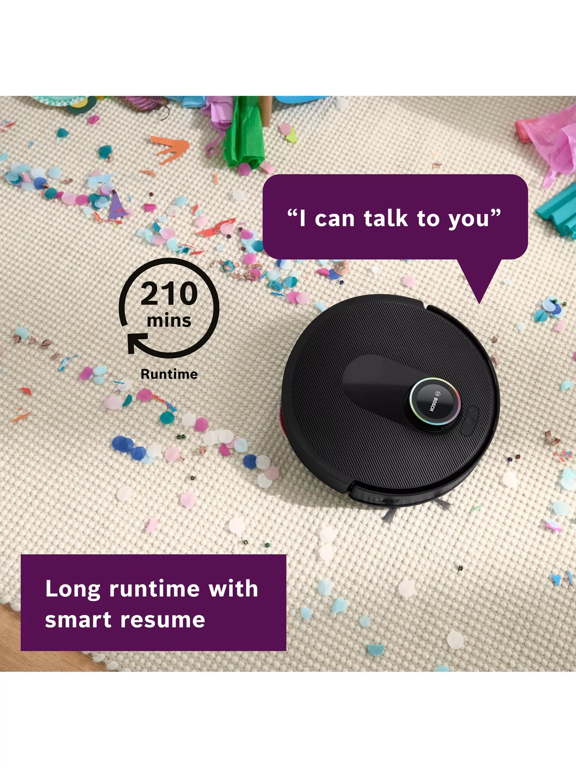 Bosch Spotless Max Cam wet dry robot vacuum cleaner, imported from the UK