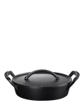 Le Creuset BBQ shallow casserole Matt Black 28cm, imported from the UK