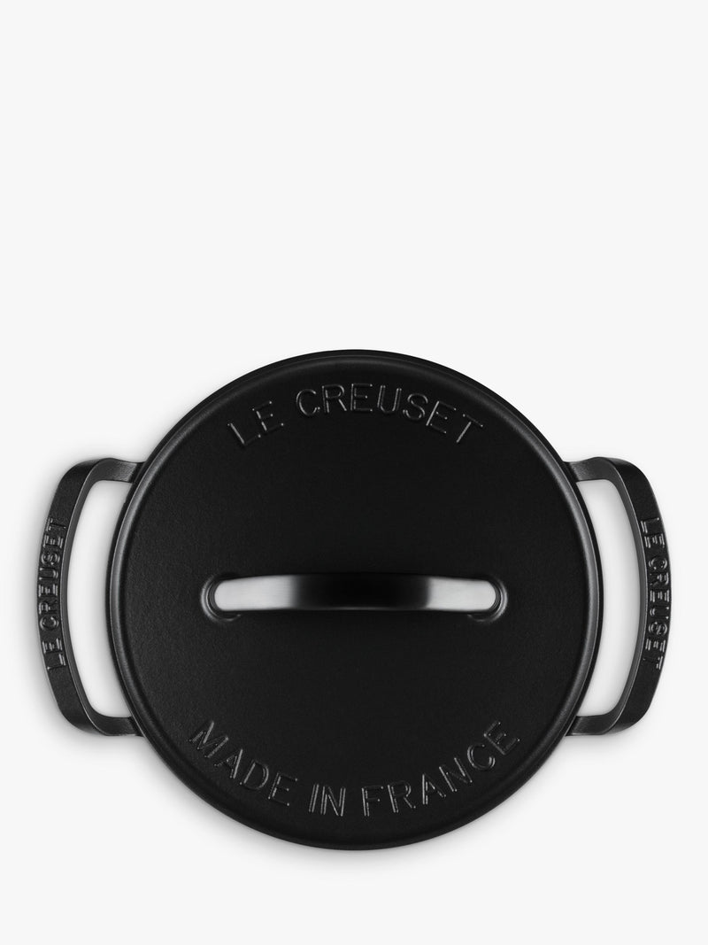 Le Creuset BBQ shallow casserole Matt Black 28cm, imported from the UK