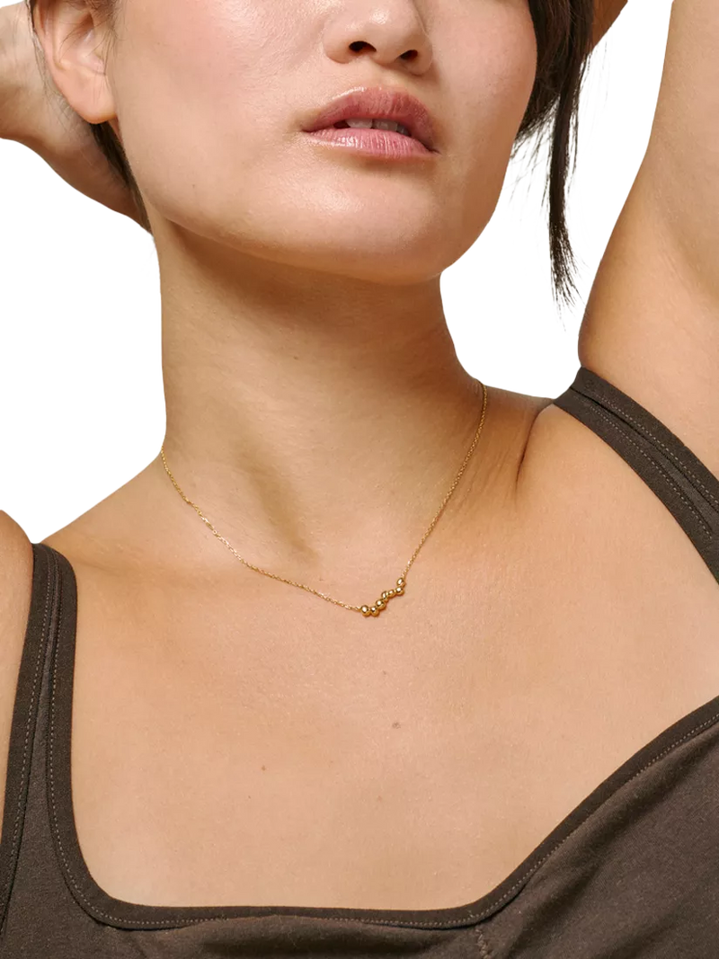 ENAMEL Copenhagen pendant necklace yellow gold (British brand)