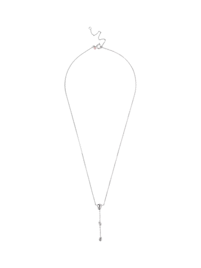 John Lewis ENAMEL Copenhagen Talia Y Drop Pendant Necklace Sterling Silver 42 + 5 cm- Buy online at McGrocer