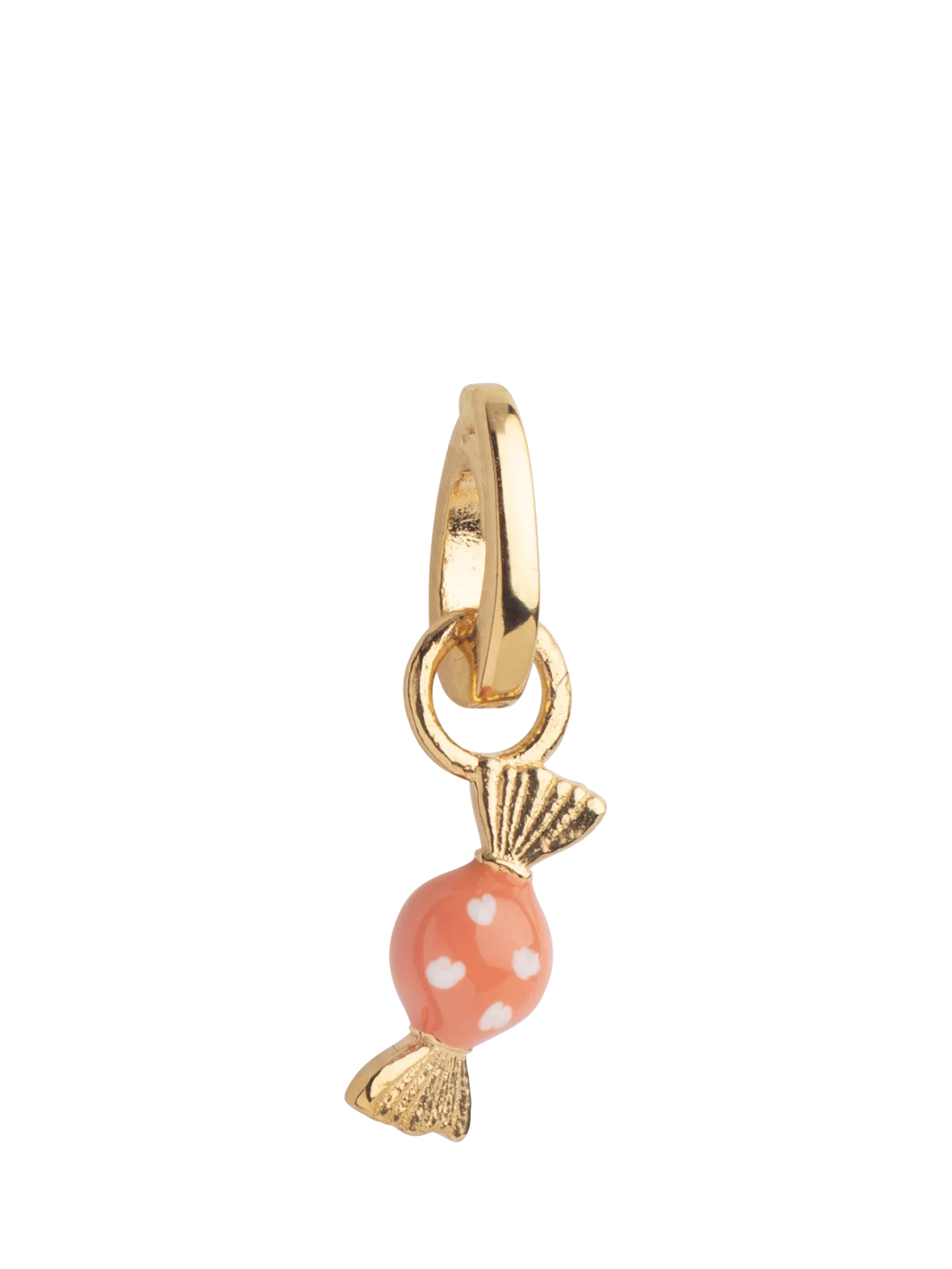 ENAMEL Copenhagen candy charm yellow gold coral 9x4mm - British product