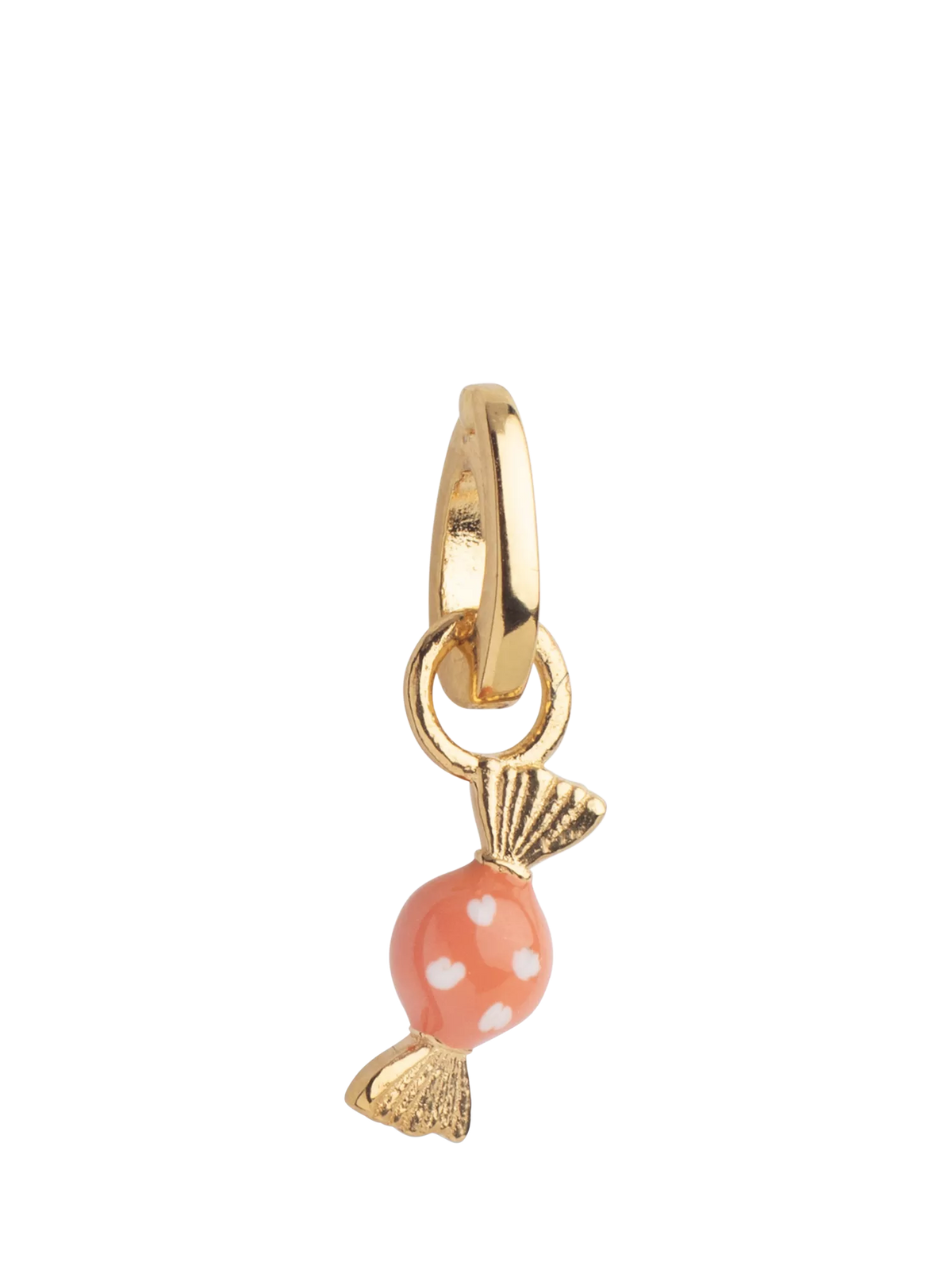 ENAMEL Copenhagen candy charm yellow gold coral 9x4mm - British product