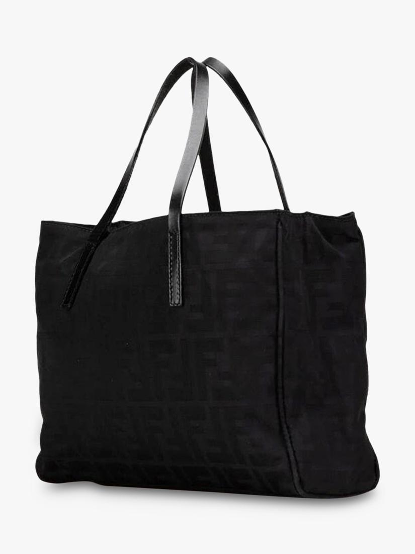 Fendi Zucca nylon tote bag black (British brand)