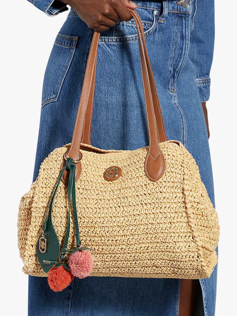 Dune London raffia tote bag natural, UK version