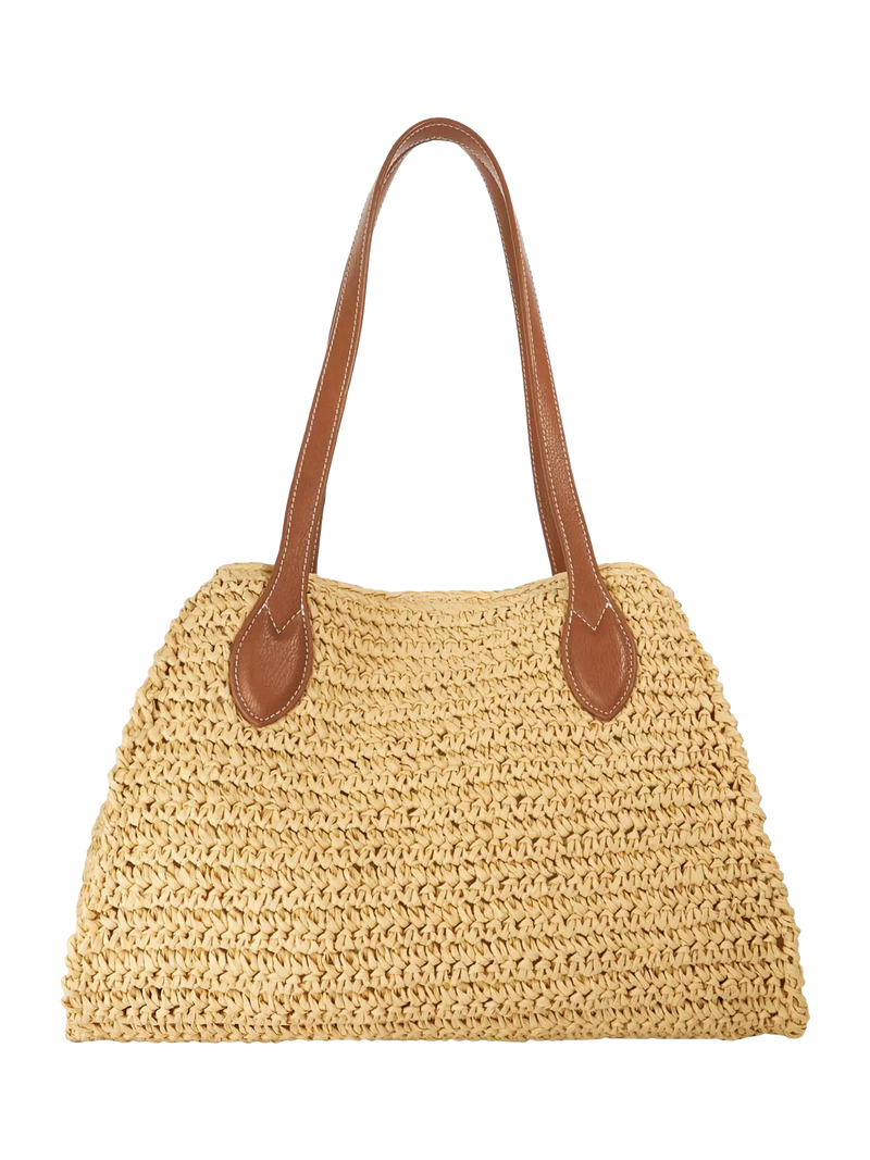 Dune London raffia tote bag natural, UK version