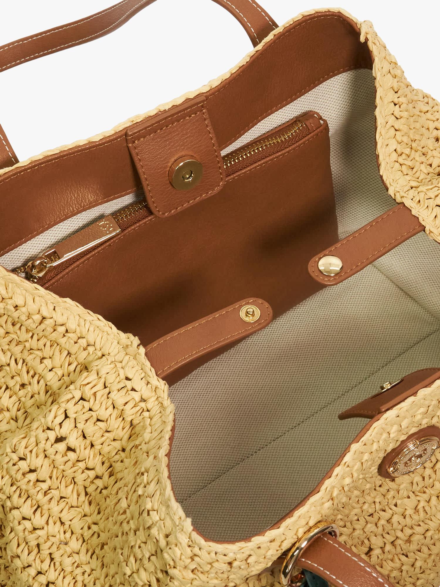 Dune London raffia tote bag natural, UK version