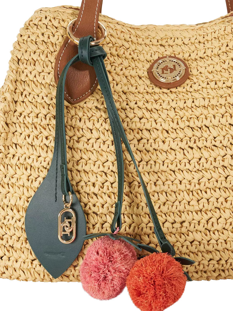 Dune London raffia tote bag natural, UK version