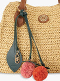 Dune London raffia tote bag natural, UK version