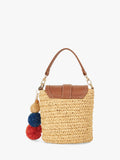 Dune London raffia crossbody bag in natural, UK version