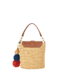 Dune London raffia crossbody bag in natural, UK version