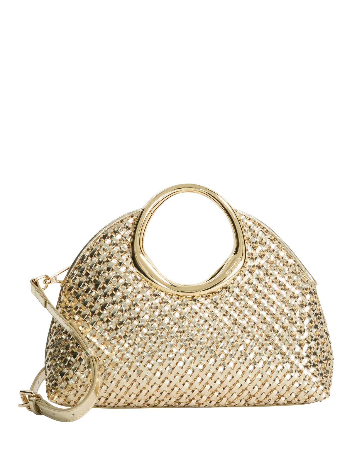 Dune London metallic woven grab bag (British brand)
