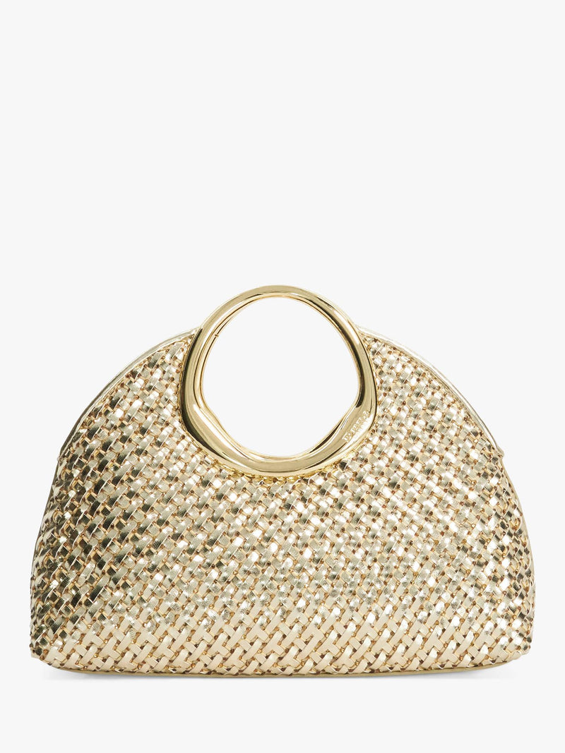 Dune London metallic woven grab bag (British brand)