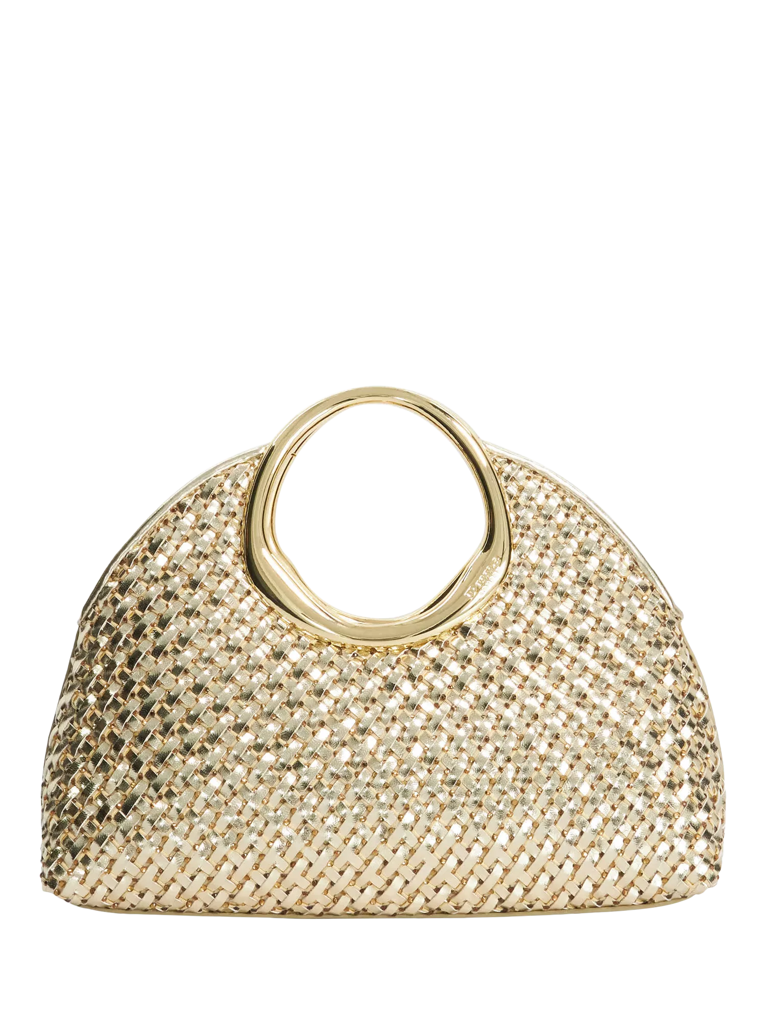 Dune London metallic woven grab bag (British brand)