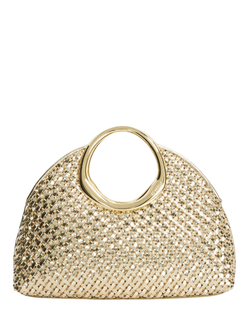 Dune London metallic woven grab bag (British brand)
