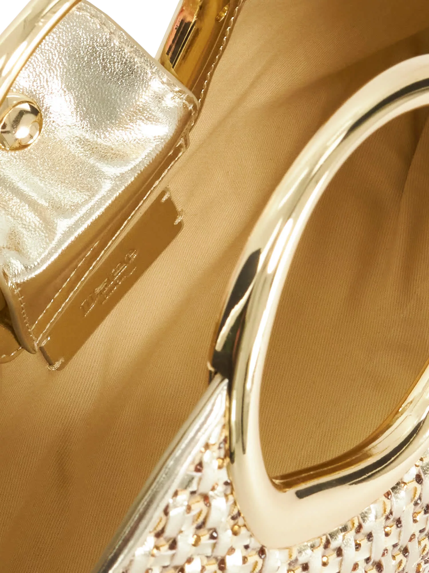 Dune London metallic woven grab bag (British brand)