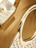 Dune London metallic woven grab bag (British brand)