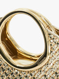 Dune London metallic woven grab bag (British brand)