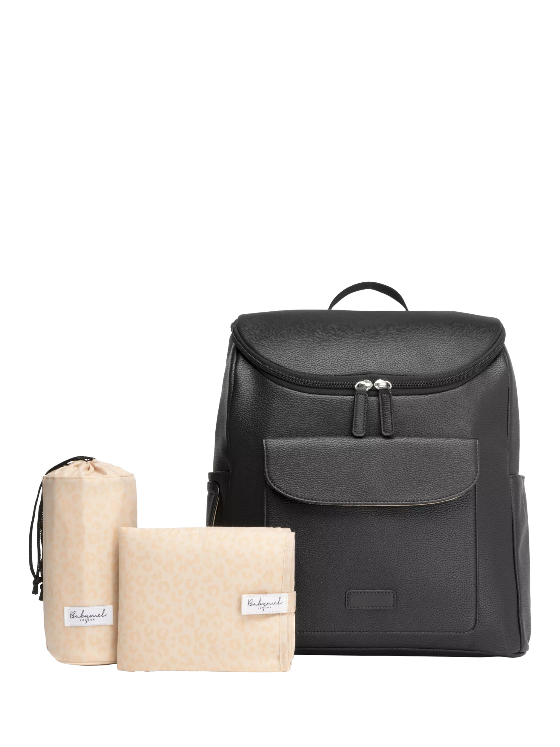 Storksak Lennox Vegan Leather Convertible Changing Backpack, Black