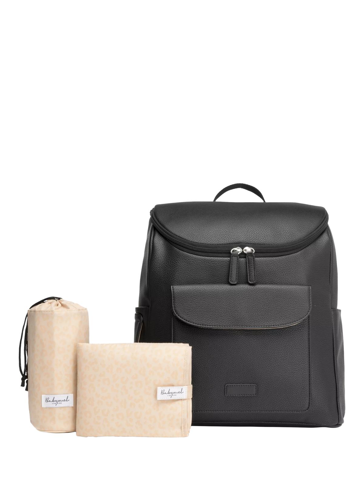 Storksak Lennox Vegan Leather Convertible Changing Backpack, Black