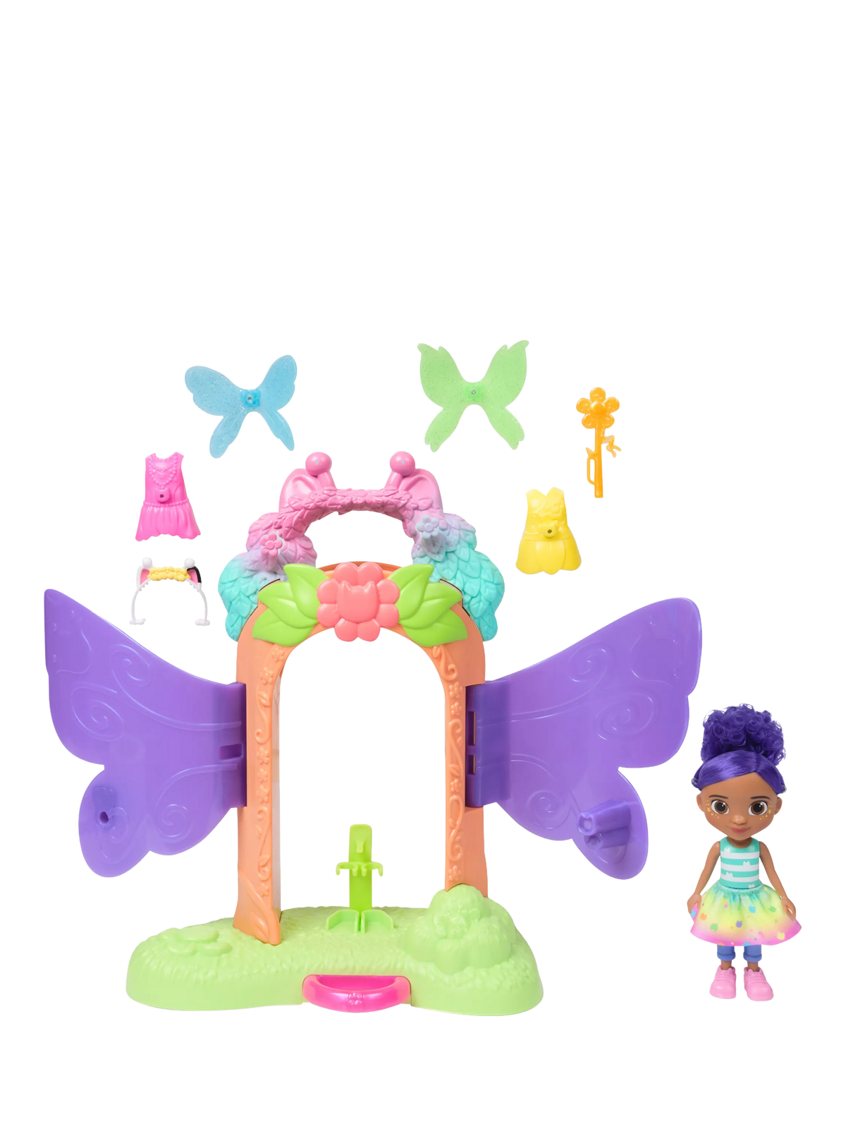 Gabby's Dollhouse Fairy Magic Reveal Playset, imported from the UK